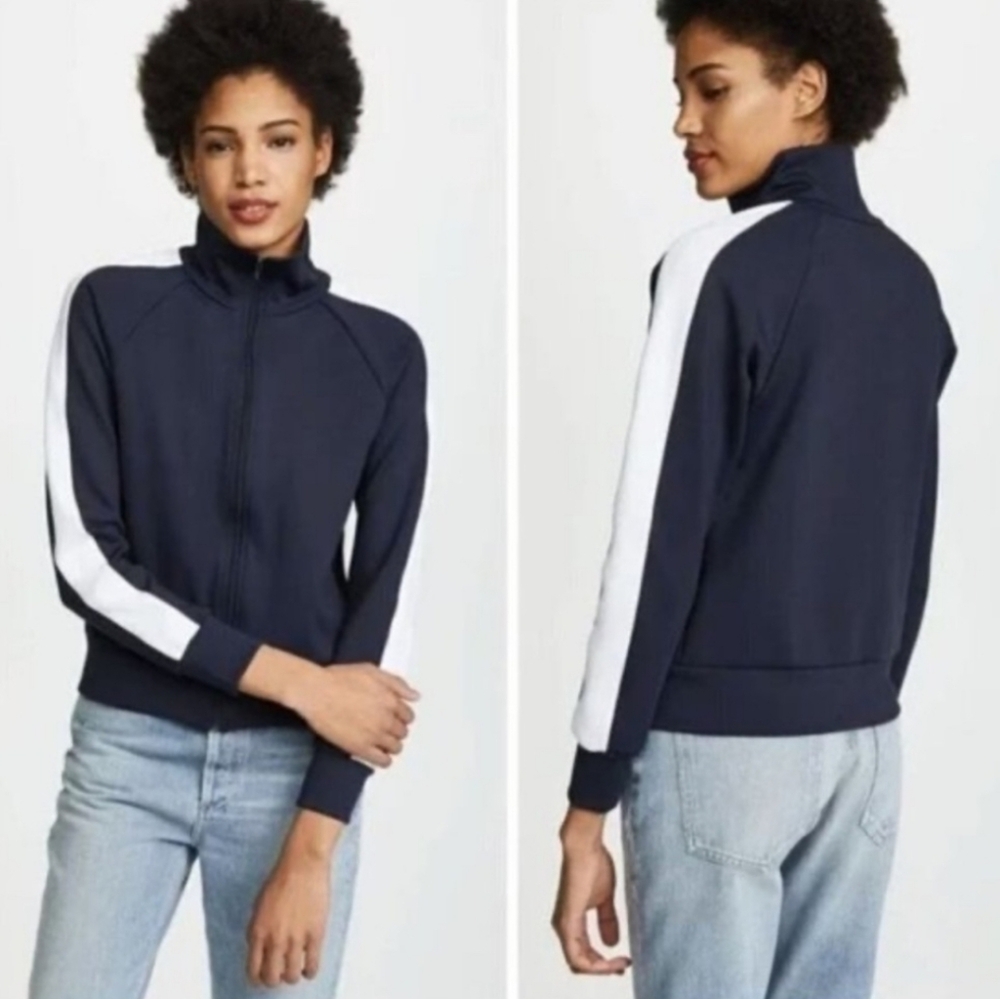 Citizens Of Humanity Full-Zip Track Jacket - Navy & White - SZ Medium